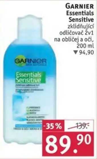 Rossmann GARNIER Essentials Sensitive nabídka