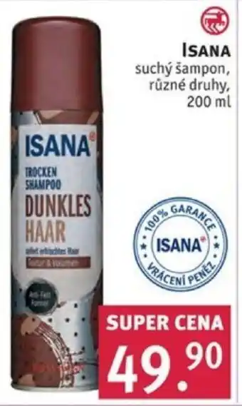 Rossmann ISANA suchý šampon, různé druhy, 200 ml nabídka