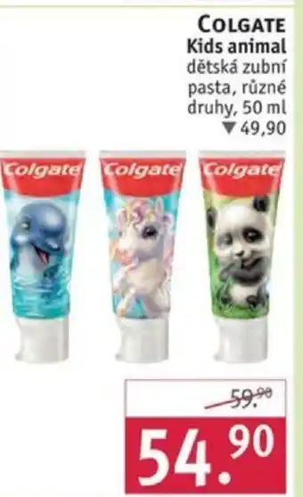 Rossmann COLGATE Kids animal nabídka