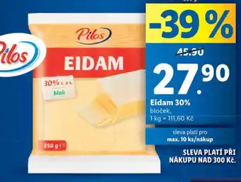 Lidl Eidam sýr nabídka