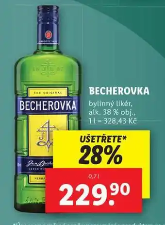 Lidl Becherovka nabídka