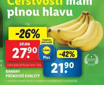 Lidl Banány nabídka