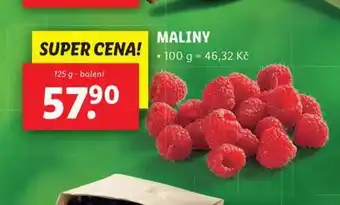 Lidl Maliny nabídka
