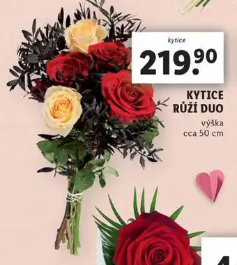 Lidl Kytice růží duo nabídka
