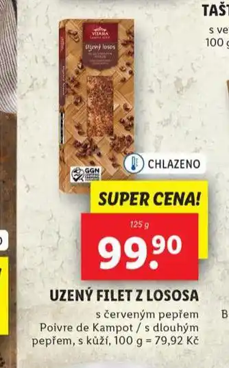 Lidl Uzený filet z lososa nabídka