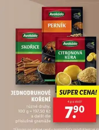 Lidl Koření nabídka