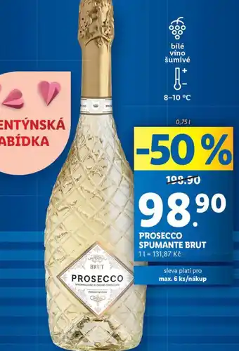 Lidl Prosecco spumante brut nabídka