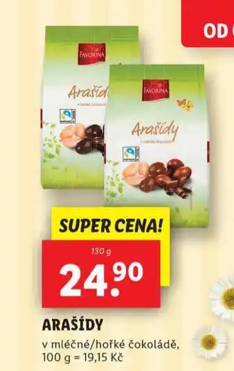 Lidl Arašídy v čokoládě nabídka