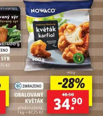 Lidl Obalovaný květák nabídka