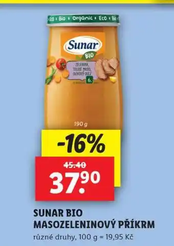 Lidl Sunar bio masozeleninový příkrm nabídka