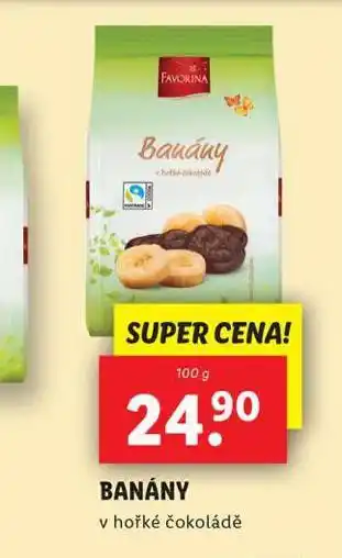 Lidl Banány v čokoládě nabídka