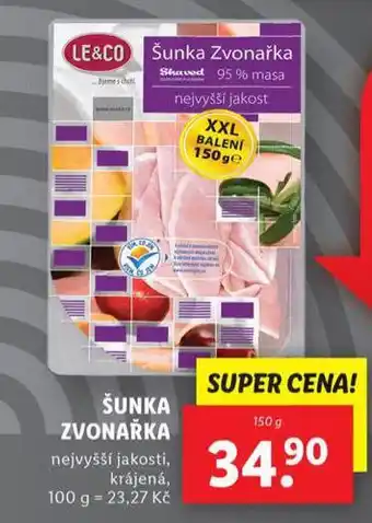 Lidl Šunka zvonařka nabídka