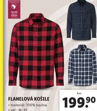 Lidl Flanelová košile nabídka
