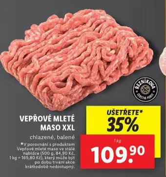 Lidl Vepřové mleté maso nabídka
