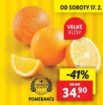 Lidl Pomeranče nabídka