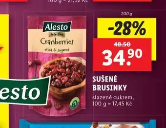 Lidl Sušené brusinky nabídka
