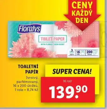 Lidl Floralys toaletní papír nabídka