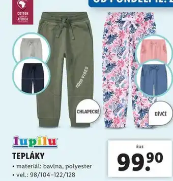Lidl Tepláky nabídka