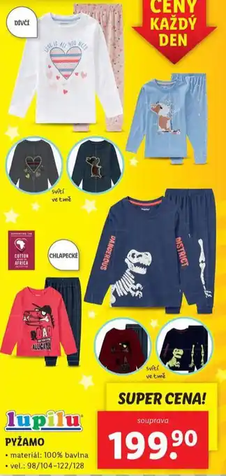Lidl Pyžamo nabídka