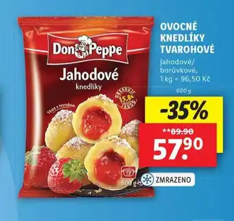 Lidl Ovocné knedlíky tvarohové nabídka