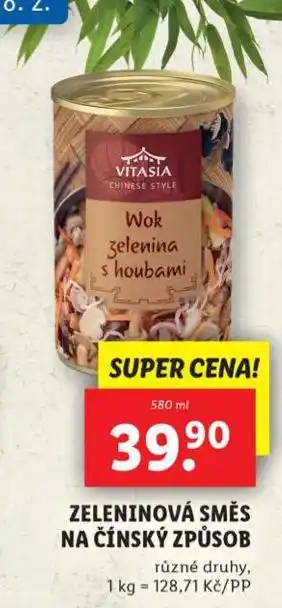 Lidl Zeleninová směs na čínský způsob nabídka