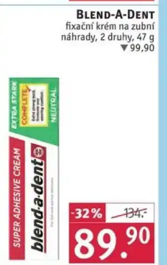 Rossmann BLEND-A-DENT fixační krém na zubní náhrady nabídka