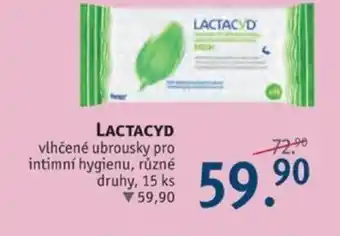 Rossmann LACTACYD vlhčené ubrousky pro intimní hygienu nabídka