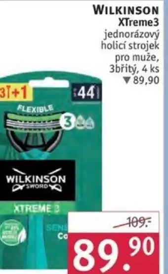 Rossmann WILKINSON XTreme3 jednorázový holicí strojek pro muže nabídka