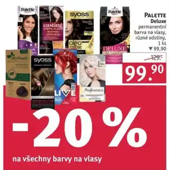 Rossmann PALETTE Deluxe nabídka