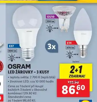 Lidl Led žárovky nabídka