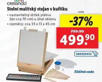 Lidl Stolní malířský stojan v kufříku nabídka