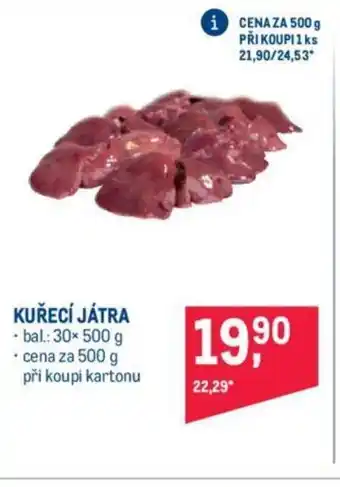 Makro KUŘECÍ JÁTRA nabídka