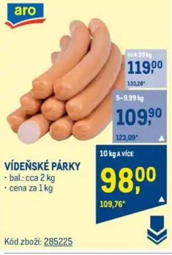 Makro VÍDEŇSKÉ PÁRKY nabídka