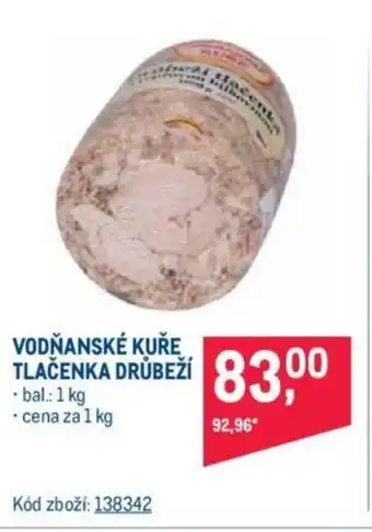 Makro VODŇANSKÉ KUŘE TLAČENKA DRŮBEŽÍ nabídka