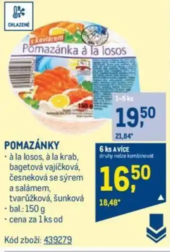 Makro POMAZÁNKY nabídka