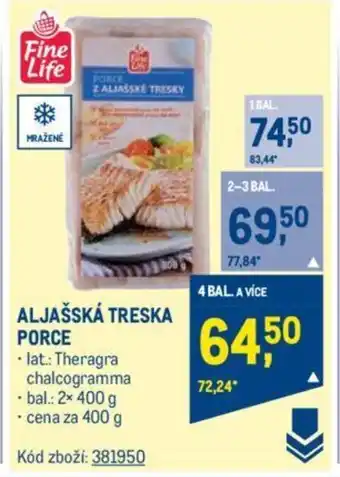 Makro ALJAŠSKÁ TRESKA PORCE nabídka