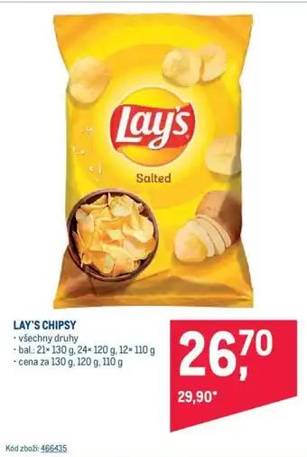 Makro LAY'S CHIPSY nabídka