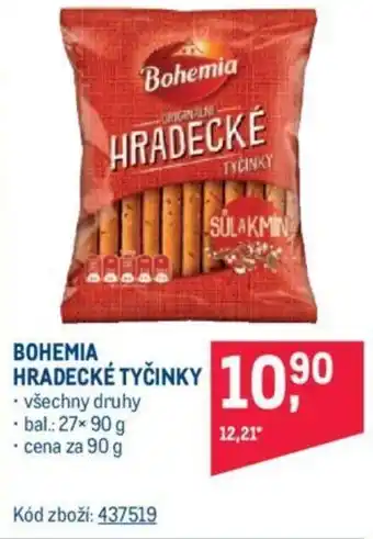 Makro BOHEMIA HRADECKÉ TYČINKY nabídka