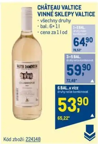 Makro CHÂTEAU VALTICE VINNÉ SKLEPY VALTICE nabídka