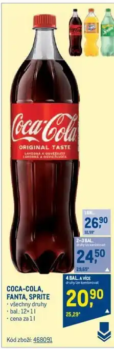 Makro COCA-COLA, FANTA, SPRITE nabídka