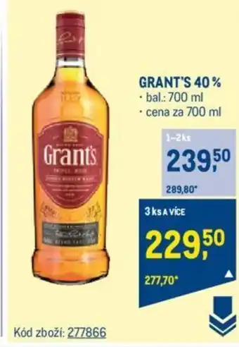 Makro GRANT'S 40% nabídka