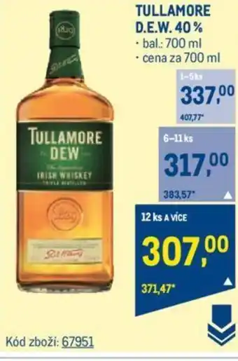 Makro TULLAMORE DEW 40% nabídka