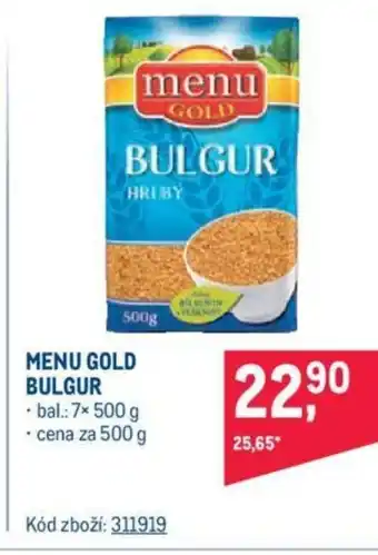 Makro MENU GOLD BULGUR nabídka