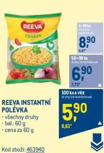 Makro REEVA INSTANTNÍ POLÉVKA nabídka