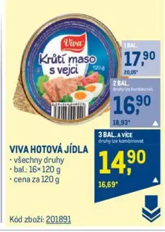 Makro VIVA HOTOVÁ JÍDLA nabídka