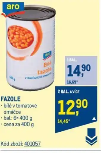 Makro FAZOLE nabídka