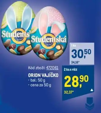 Makro ORION VAJÍČKO nabídka