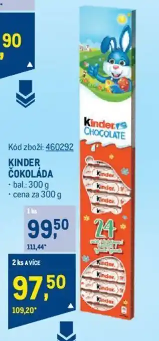 Makro KINDER ČOKOLÁDA nabídka