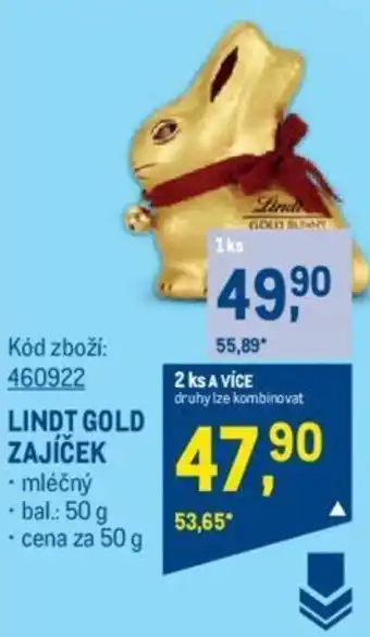 Makro LINDT GOLD ZAJICEK nabídka