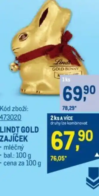 Makro LINDT GOLD ZAJICEK nabídka